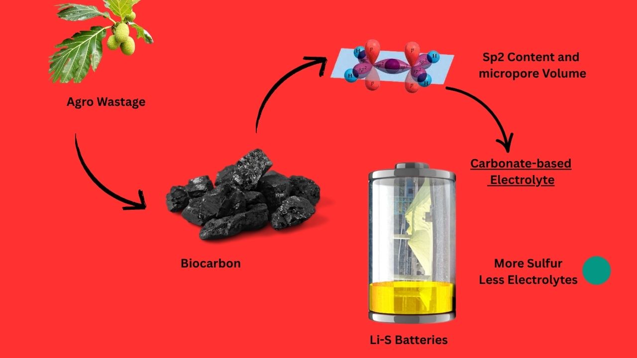 Biocarbon from Agro‑Waste Serves as Sulfur Host in Next‑Gen Li‑S Batteries