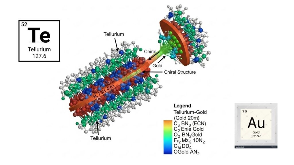 New Chiral Superconductor Shows Promise for Stable Qubits 3 Hybrid Chiral Tellurium-Gold Interface