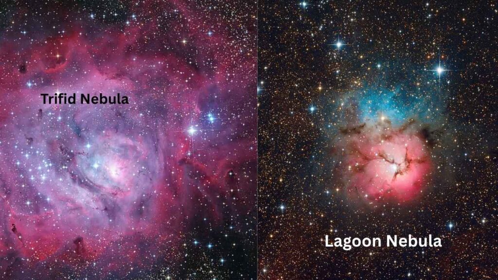 Trifid and Lagoon Nebula