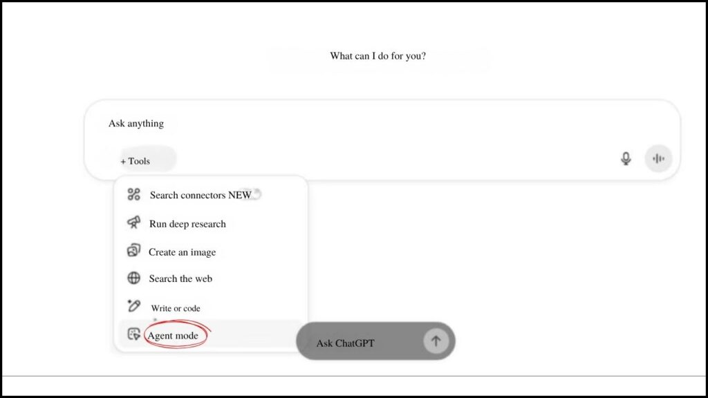 OpenAI’s ChatGPT Agent: What It Is, How It Works, and Why It’s a Game-Changer 3 Turn on Agent Mode