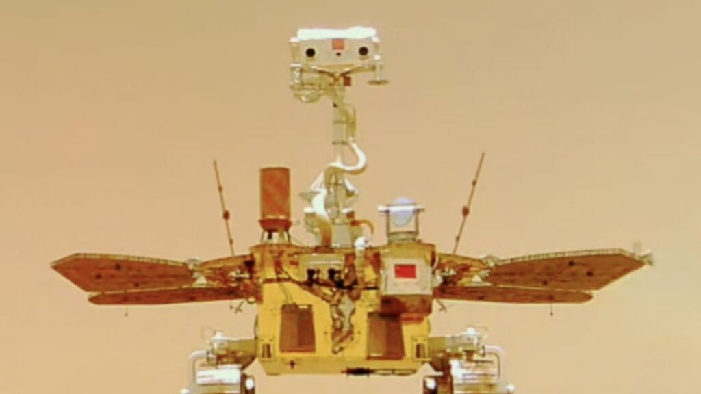 China’s Mars Rover Uncovers Potential Clue to Signs of Life Beneath the Surface 2 Zhurong Rover
