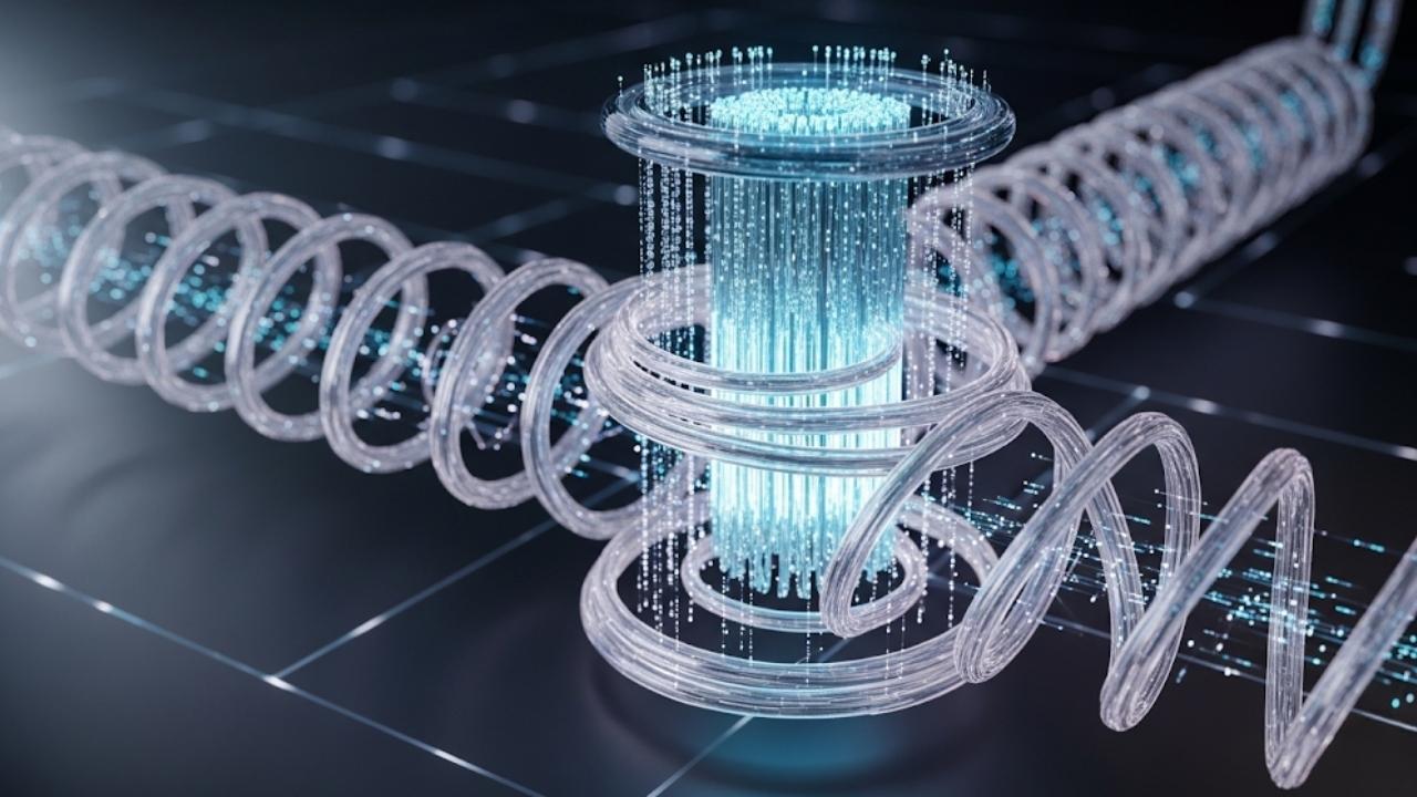 A Quantum Computer From Just One Wire