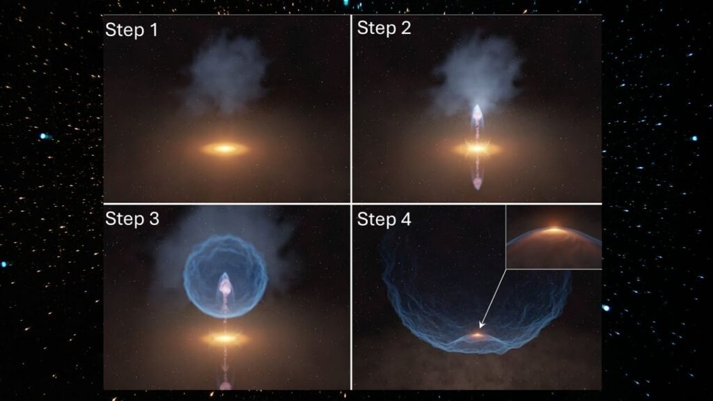 Newborn Star Triggers Explosion, Then Gets Trapped in Its Own Cosmic Blast 3 How the Explosion Happened