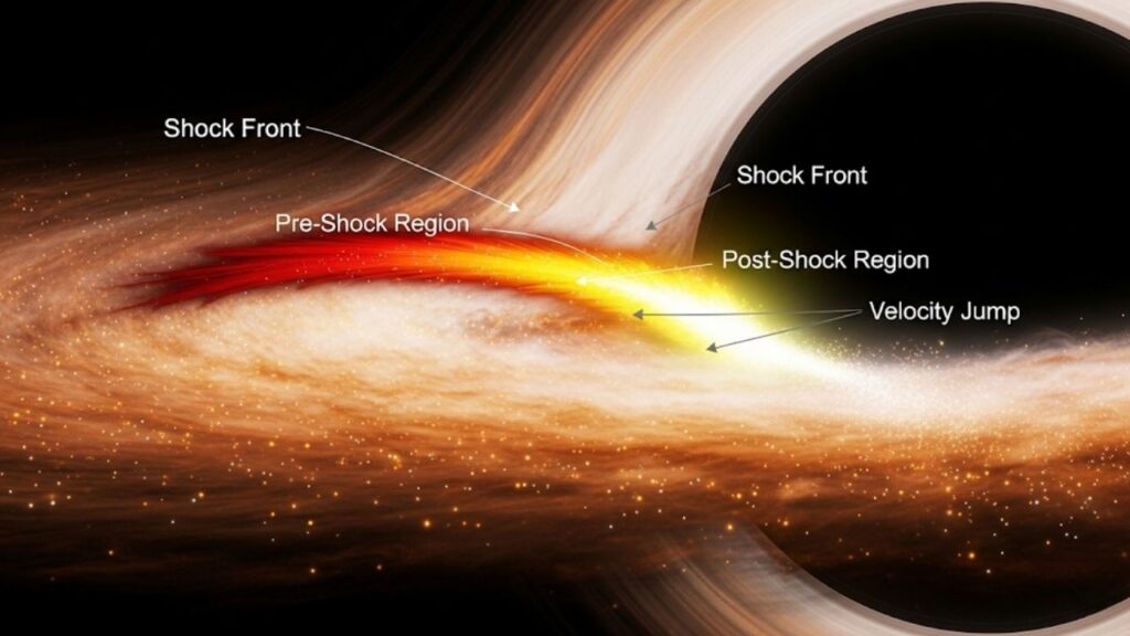 Astronomers Confirm Standing Shocks in Black Hole Flows – A Cosmic Breakthrough 2 Standing Shocks in Black Hole Flows