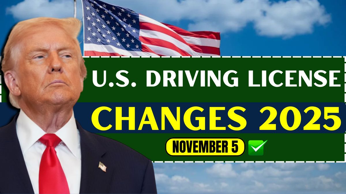 U.S. Driving License Changes 2025 – New Rules Come Into Effect on November 5